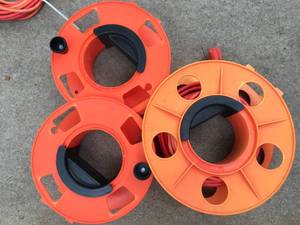 lot 122 image: Extension Cord Lot With Three Reels