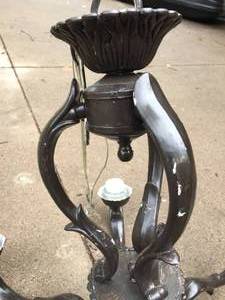 lot 141 image: Vintage Metal Chandelier