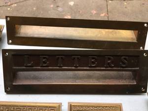 lot 143 image: Awesome Vintage Brass Mail Lot