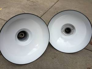 lot 152 image: Two Vintage Porcelain Ceiling Lights