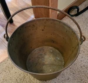 lot 314 image: Antique Brass Pail