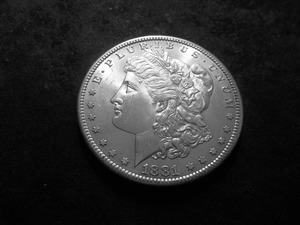 lot 7 image: 1881 S Morgan Silver Dollar