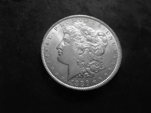 lot 19 image: 1886 Morgan Silver Dollar