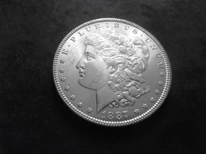 lot 21 image: 1887  Morgan Silver Dollar