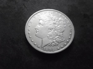 lot 33 image: 1892 Morgan Silver Dollar