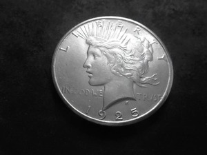 lot 56 image: 1925 S Peace Silver Dollar