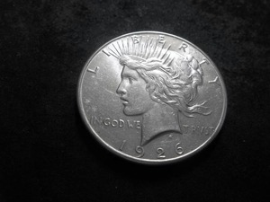 lot 59 image: 1926 S Silver Peace Dollar