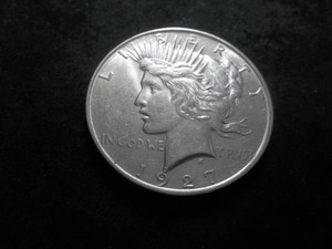 lot 60 image: 1927 D Silver Peace Dollar