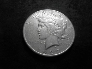 lot 61 image: 1927 S Peace Silver Dollar