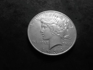 lot 65 image: 1934 D Silver Peace Dollar