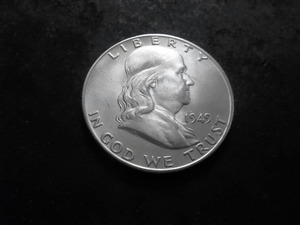lot 71 image: 1949 D Franklin Half Dollar
