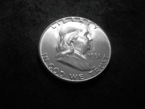 lot 75 image: 1951 Franklin Half Dollar