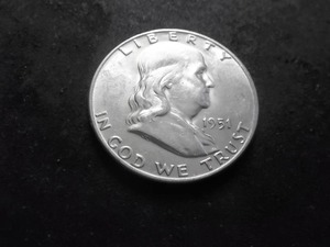 lot 76 image: 1951 D Franklin Half Dollar