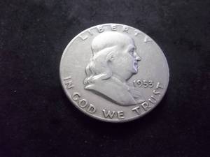 lot 83 image: 1953 S Franklin Half Dollar