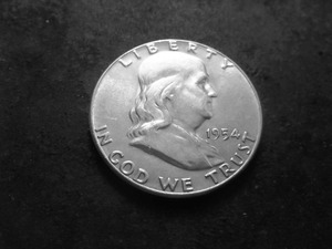 lot 84 image: 1954 Franklin Half Dollar
