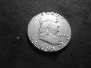 lot 100 image: 1962 Franklin Half Dollar