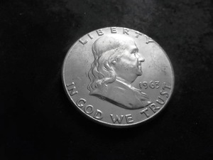 lot 102 image: 1963 Franklin Half Dollar