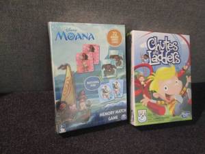 Chutes & Ladders, Moana Memory Game...