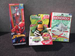 Spiderman, Teenage Mutant Turtle, M...
