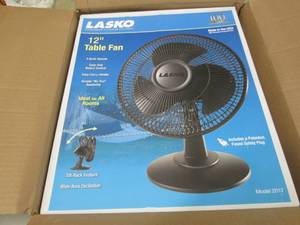 Lasko 12 inch Table Fan open box...
