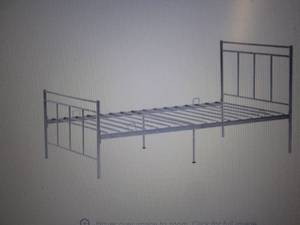 Star Hollow Metal Twin Bed - Silver...