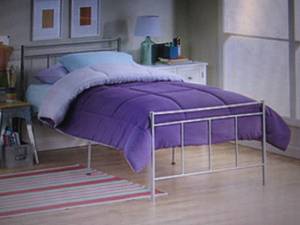 Star Hollow Metal Twin Bed - Silver...