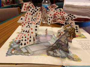 lot 29 image: 1980 Alice in Wonderland Pop-up Book