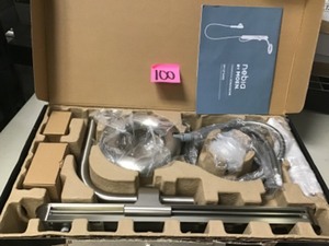 Nebia by Moen 1-Spray 8 in. Dual Shower Head and Handheld Shower Head with Magnetic Dock in Spot Resist Brushed Nickel