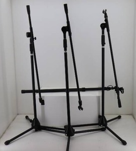 lot 30 image: (3) Mic Tripods & (1) Monopod