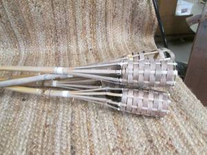 lot 8 image: Lot of (5) Tiki Torches With Heavy ...