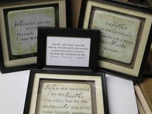 lot 36 image: Set of Pictures With Inspirational ...
