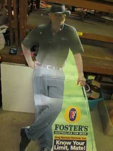 lot 45 image: 2001 Fosters Cardboard Cut Out See...