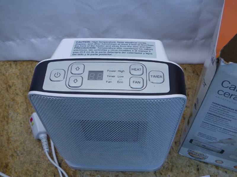 Soleil PTC-910B Sole Digital Ceramic Heater-Open Box | Rochester 20-13  Little Bit of Everything | K-BID