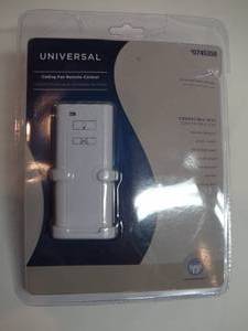 lot 62 image: Harbor Breeze 1-Speed Off-white Handheld Universal Ceiling Fan Remote Control OnOff ceiling fan remote control Smart Sync - auto frequency feature CFL compatible-Open Box
