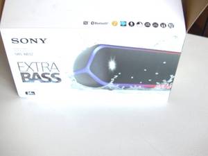 lot 50 image: Sony SRS-XB32 Portable Bluetooth Speaker Compact Wireless Party Speaker with Multicolor Lights and Flashing Strobe - Loud Audio for Phone Calls -Waterproof and Shockproof Bluetooth Speakers - Black-Open Box