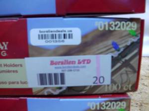 lot 20 image: Holiday Living 100-Pack Plastic Light Hanging Kit 132029 Qty (3)-New