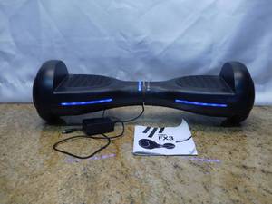 lot 54 image: Fluxx FX3 Hoverboard - Self Balancing Scooter 6.5 w LED Lights - UL2272 Certified-Not used