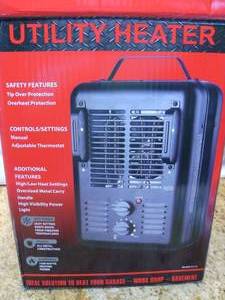 lot 79 image: Utility DQ1702 Milkhouse Style Electric Space Heater-Good Condition