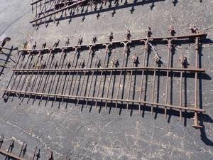 lot 50 image: Antique Vintage Ornate Wrought Iron Fence