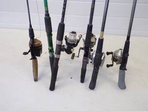 lot 90 image: 5 Reels and 6 Rods