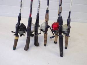 lot 91 image: 5 Reels and 7 Rods