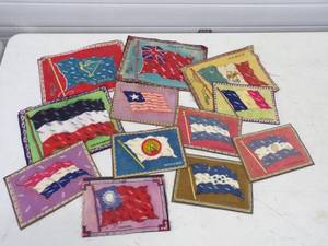 lot 24 image: Vintage 12 Cigar Box Tobacco Felt Mats