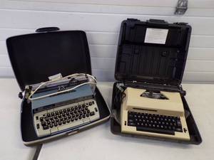 lot 31 image: 2 Electric Typewriter Smith Corona Electra and  120 Sears Communicator