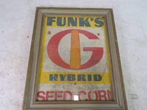 lot 33 image: Old Funks Seed Sign