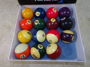 lot 37 image: Pool Balls