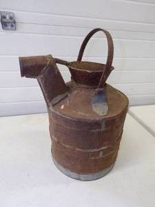 lot 38 image: Vintage 5 Gallon Liquid Measure Can