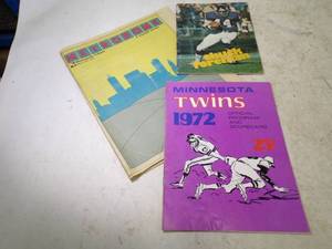 lot 118 image: MN Twins Programs, Metrodome Souvenir and sports programs