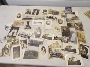 lot 122 image: 30 RPPC Real Picture Postcard Lot