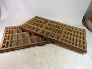 lot 128 image: 2 Hamilton Printing Press Drawers