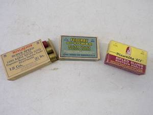 lot 147 image: 13 Vintage 12  Gauge Slugs with Boxes